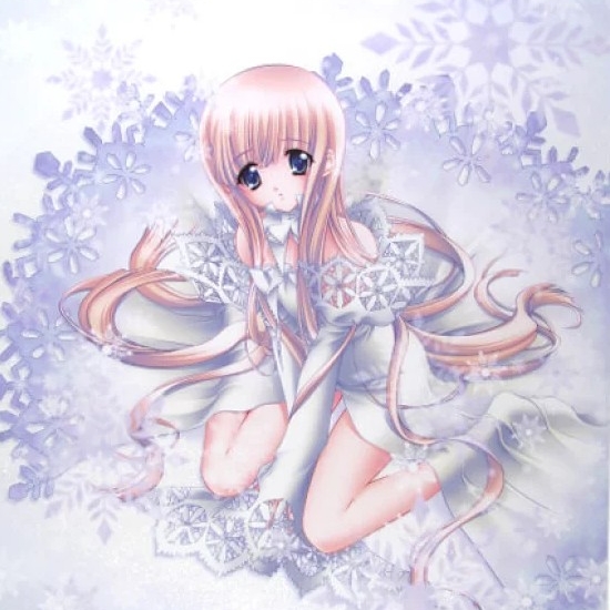 CARNELIANの絵画作品　タイトルは、雪の妖精