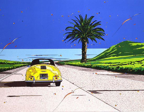鈴木英人の絵画作品　タイトルは、COORS COLOR