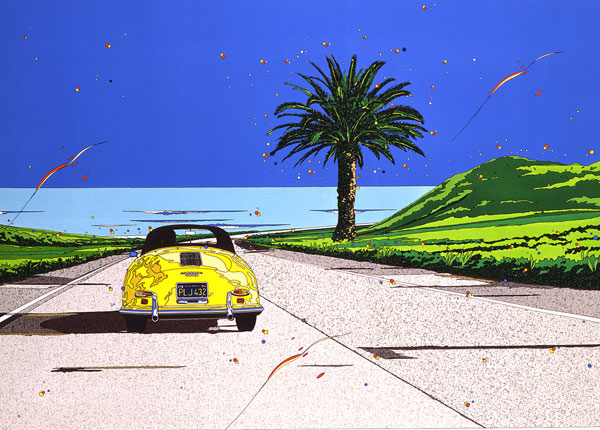 鈴木英人の絵画作品　タイトルは、COORS COLOR