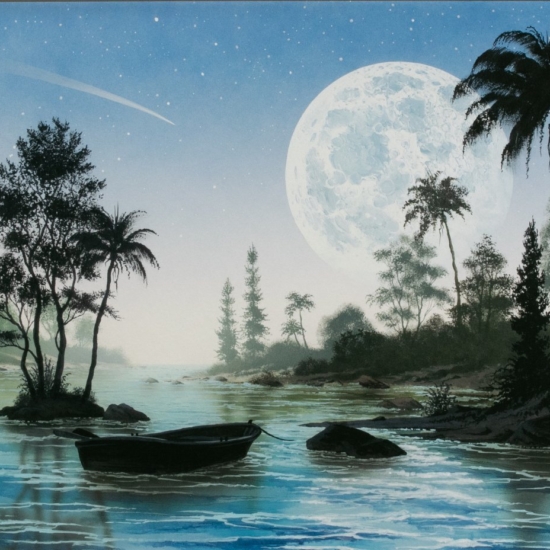 ケン・ショットウェルの絵画作品　タイトルは、ルナ・ラグーン