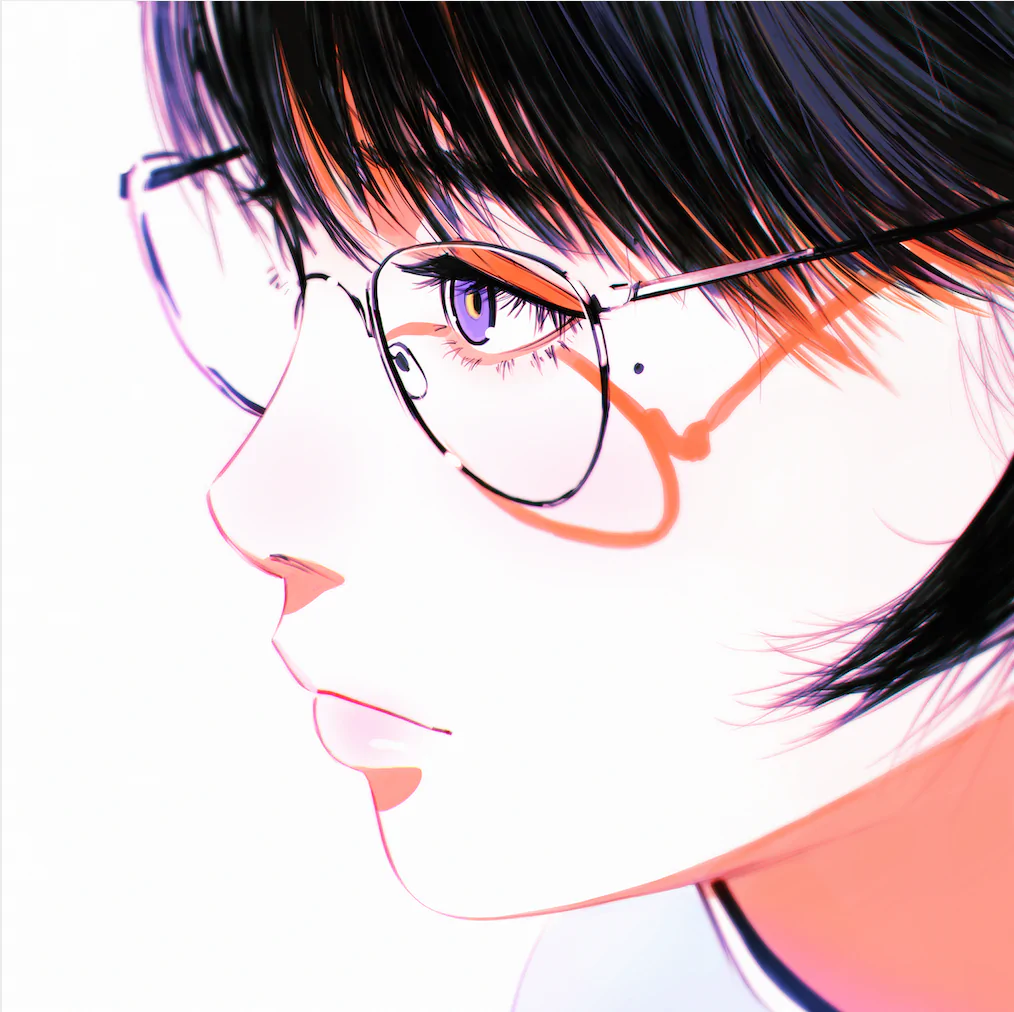 イリヤ・クブシノブの絵画作品　タイトルは、glasses
