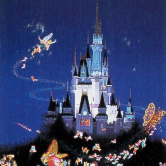 ヒロ・ヤマガタの絵画作品　タイトルは、ティンカーベル東京ディズニーランド15周年