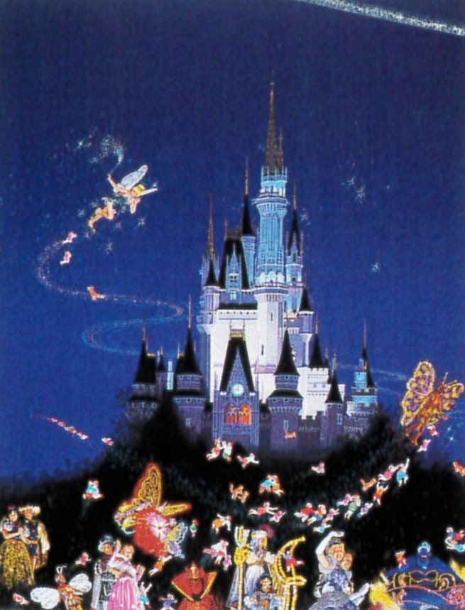 ヒロ・ヤマガタの絵画作品　タイトルは、ティンカーベル東京ディズニーランド15周年