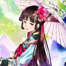 美樹本晴彦の絵画作品　タイトルは、燈華