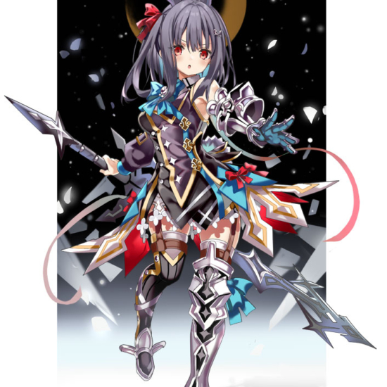 茨乃の絵画作品　タイトルは、BLACK-RE-BLADE