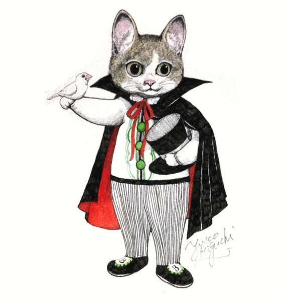ヒグチユウコの絵画作品　タイトルは、Circus・マジシャン