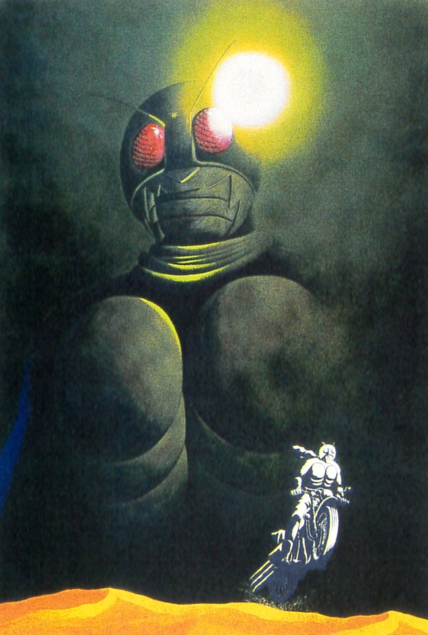 石ノ森章太郎の絵画作品　タイトルは、The Masked Rider