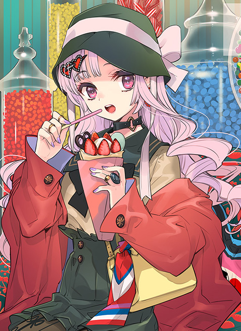 いとうのいぢの絵画作品　タイトルは、「いとうのいぢ展 ぜんぶ！」88グラフ4（原宿会場 描き下ろし）: いとうのいぢ