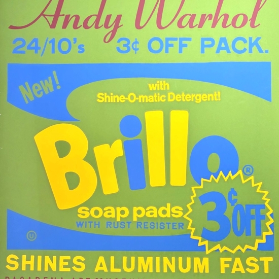 アンディ・ウォーホルの絵画作品　タイトルは、Brillo