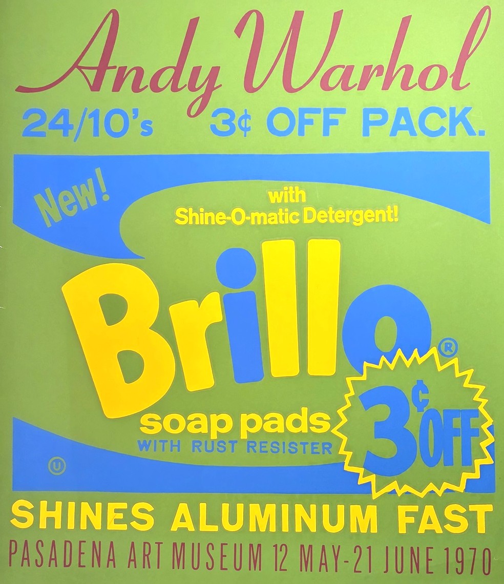 アンディ・ウォーホルの絵画作品　タイトルは、Brillo
