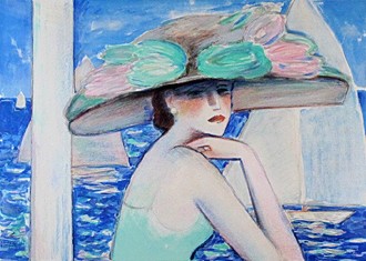 ジャン・ピエール・カシニョールの絵画作品　タイトルは、八月の一日　August day