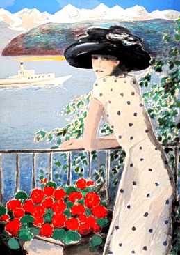 ジャン・ピエール・カシニョールの絵画作品　タイトルは、過ぎ去りし夢　A dream that has passed
