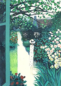 ジャン・ピエール・カシニョールの絵画作品　タイトルは、並木道の散歩