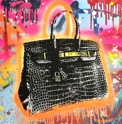 シェーン・ボーデンの絵画作品　タイトルは、バーキン クロコダイル