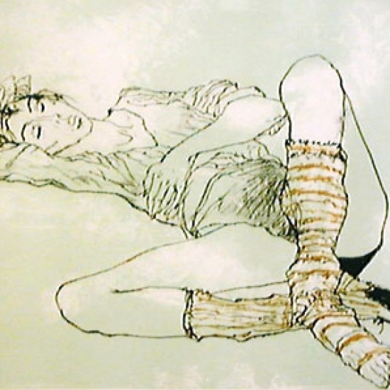ジャン・ジャンセンの絵画作品　タイトルは、バレリーナ Ballerina