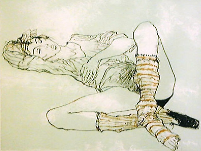 ジャン・ジャンセンの絵画作品　タイトルは、バレリーナ Ballerina