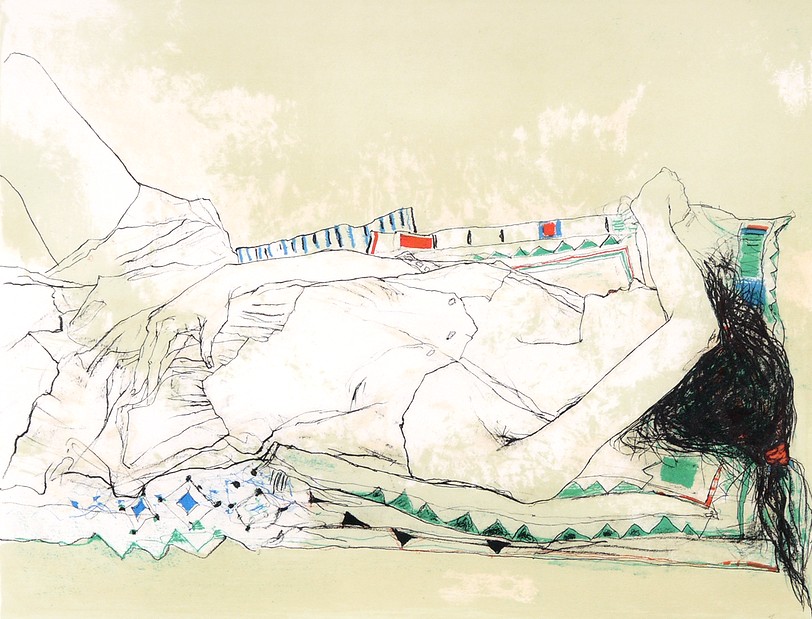 ジャン・ジャンセンの絵画作品　タイトルは、眠るカテリーナ1990