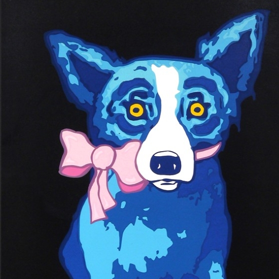 ジョージ・ロドリーゲの絵画作品　タイトルは、Sweetie Pie - Black 1997