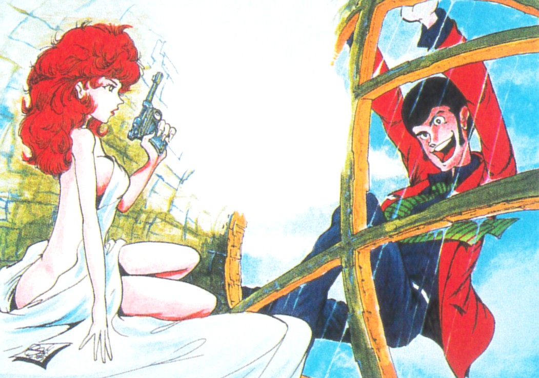 モンキー・パンチの絵画作品　タイトルはGood Morning ？Bad Morning！
