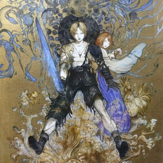 天野喜孝の絵画作品　タイトルは、WATER WARRIOR