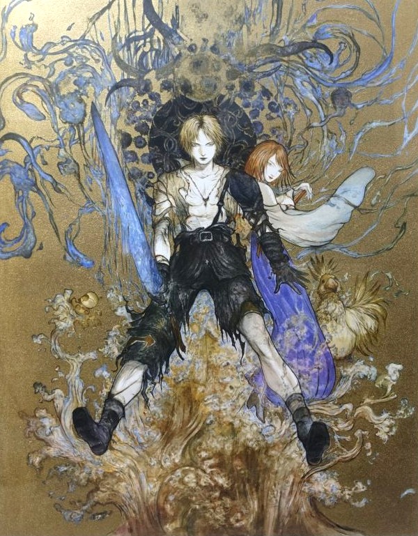 天野喜孝の絵画作品　タイトルは、WATER WARRIOR