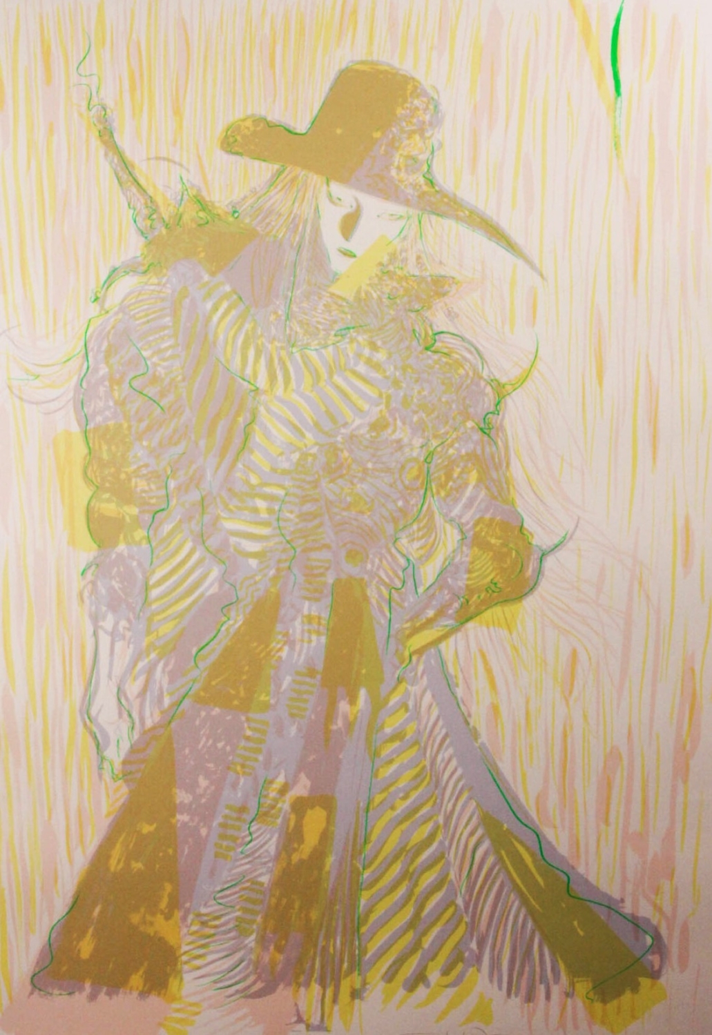 天野喜孝の絵画作品　タイトルは、色幻〜プリズム〜