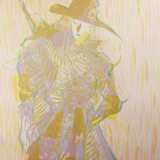 天野喜孝の絵画作品　タイトルは、色幻〜プリズム〜