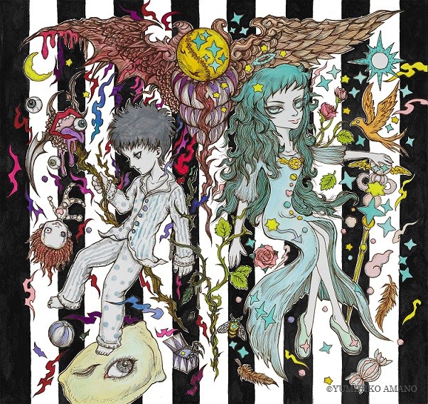 天野弓彦の絵画作品　タイトルは、HOLY & DARKNESS