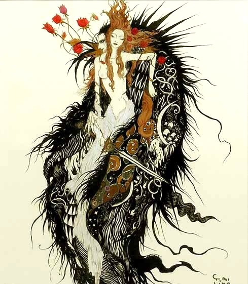天野弓彦の絵画作品　タイトルは、DRACULA