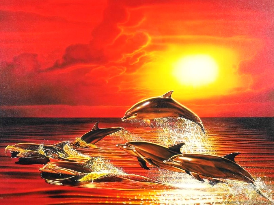 戸川郁夫の絵画作品　タイトルは、サンセット ドリーム