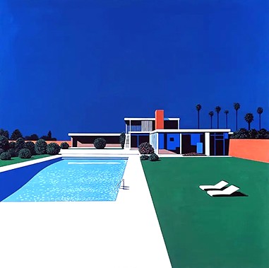永井博の絵画作品　タイトルは、CALM AFTERNOON