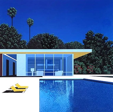 永井博の絵画作品　タイトルは、TROPICAL MODERN COVER