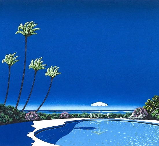 永井博(の絵画作品　タイトルは、Time goes by ...