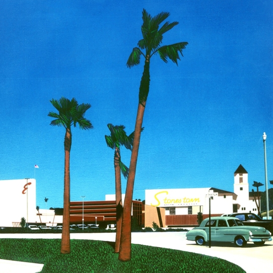 永井博の絵画作品　タイトルは、West Coast Nostalgia
