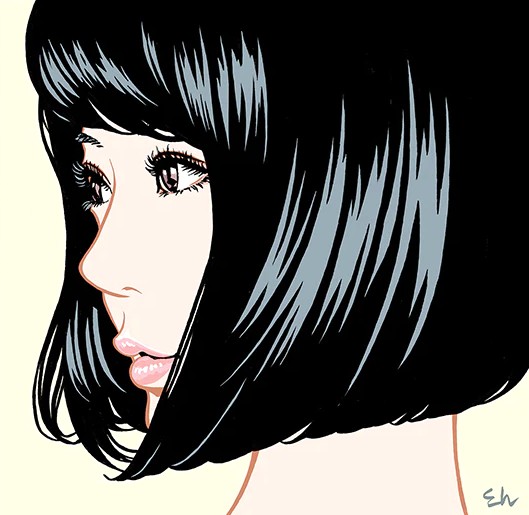 江口寿史の作品　タイトルは彼女２