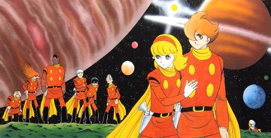 石ノ森章太郎の絵画作品　タイトルは、サイボーグ009〜ナイン･オブ･スペース〜